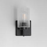 Rigata Wall Sconce Vanity Light Black by Maxim Lighting