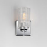 Rigata Wall Sconce Vanity Light Polished Nickel by Maxim Lighting
