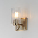 Rigata Wall Sconce Vanity Light Satin Champagne by Maxim Lighting
