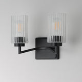 Rigata Wall Sconce Vanity Light Black by Maxim Lighting