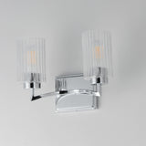 Rigata Wall Sconce Vanity Light Polished Nickel by Maxim Lighting