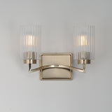 Rigata Wall Sconce Vanity Light Satin Champagne by Maxim Lighting