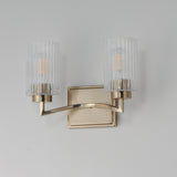 Rigata Wall Sconce Vanity Light Satin Champagne by Maxim Lighting