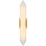 Rigio 1 Light Wall Sconce Large Aged Gold Brass By Matteo