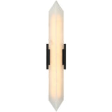 Rigio 1 Light Wall Sconce Large Matte Black By Matteo