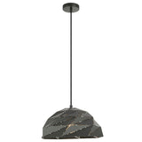 Riku Pendant Light Small Dark Grey By Matteo-Front View