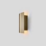 Rima Wall Sconce by Cerno - Distressed Brass, side view