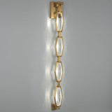 Rimini Chain Wall Sconce 39 Inch Aged Brass By Lib And Co - Lifestyle View2