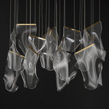 Rinkle 13-Light Rectalinear LED Pendant by ET2 - French Gold