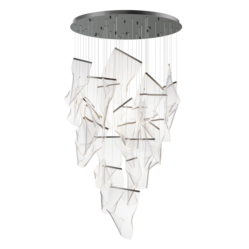 Rinkle 24-Light LED Chandelier by ET2 - Brushed Gunmetal