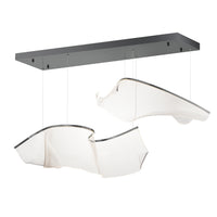 Rinkle Modular 2-Light LED Pendant by ET2 - Brushed Gunmetal