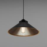 Rio Coloured Pendant Light - Matte Black