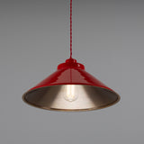 Rio Coloured Pendant Light - Red