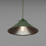 Rio Coloured Pendant Light - Sage Green