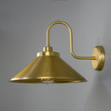 Rio Swan Neck Wall Light - Satin Brass