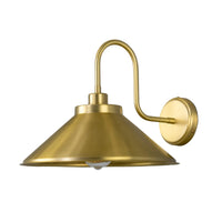 Rio Swan Neck Wall Light - Satin Brass