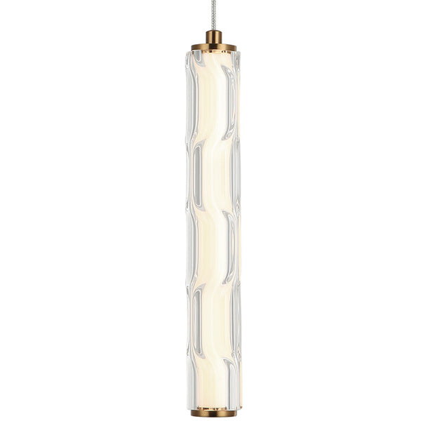 Ripley Pendant Light Aged Gold Brass By Matteo - Front View