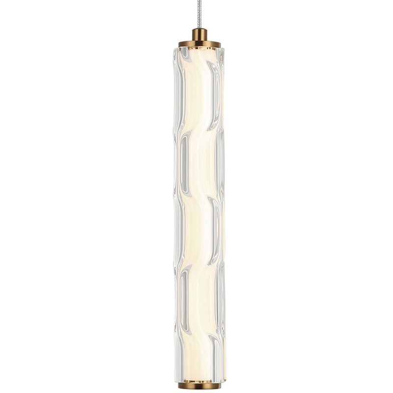 Ripley Pendant Light Aged Gold Brass By Matteo - Front View