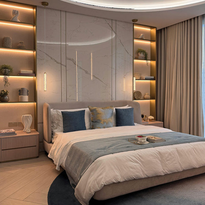 Ripley Pendant Light Aged Gold Brass By Matteo - Lifestyle View