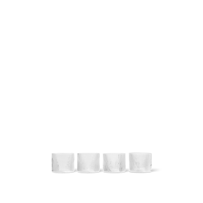 Ripple Low Glasses - Clear by Ferm Living