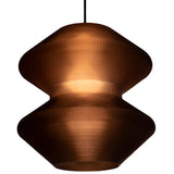 Ripple Pendant Light Frosted Black By Giraffe - Front View