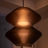 Ripple Pendant Light Frosted Black By Giraffe - Lifestyle View