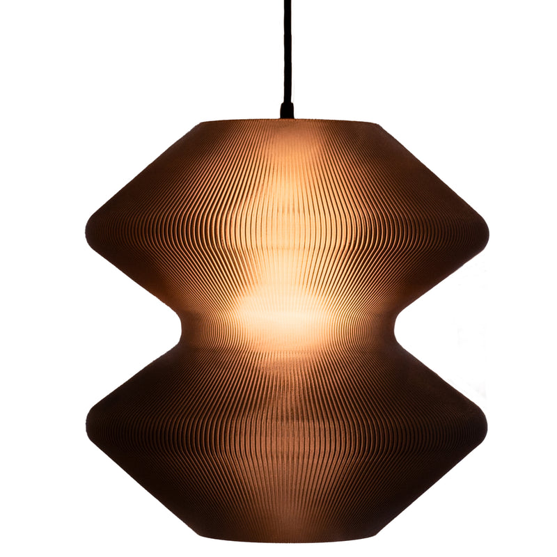 Ripple Pendant Light Frosted Black By Giraffe