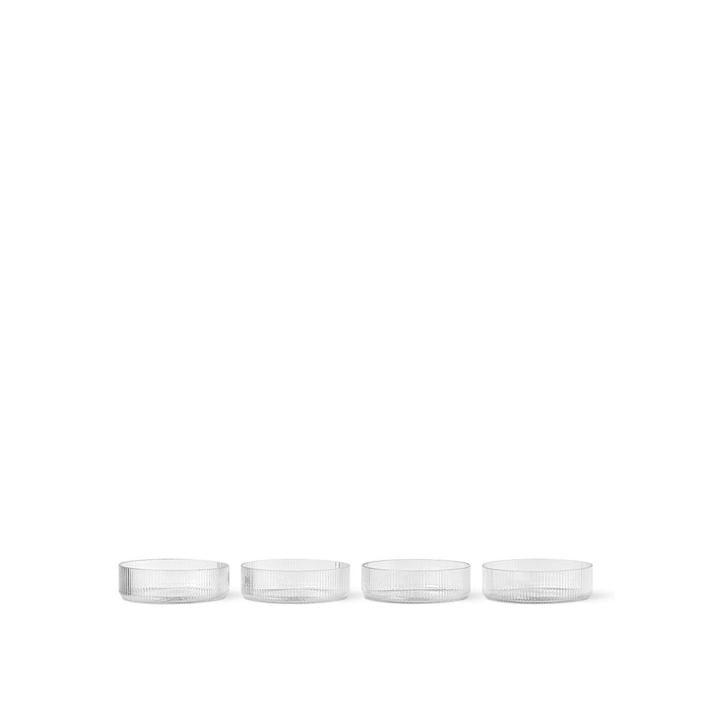 Ripple Serving Bowls - Clear by Ferm Living