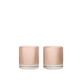 Ripple Tumbler Glasses - Blush