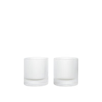 Ripple Tumbler Glasses - Clear by Ferm Living