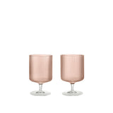 Ripple Wine Glasses, Set of 2 - Blush