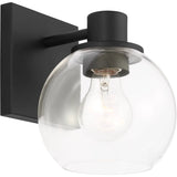Rito Wall Sconce — Small, Midnight Black