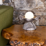 Rivale Ceramic Table Lamp - Antique Silver