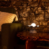 Rivale Ceramic Table Lamp - Satin Brass