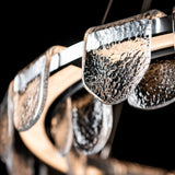 Riverbed Circular LED Pendant detail in Sterling, by Hubbardton Forge