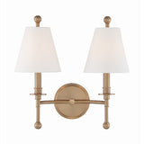 Riverdale Wall Sconce 15'' Aged Brass