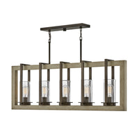 Riverwood Medium Five Light Linear - Warm Bronze - by Hinkley