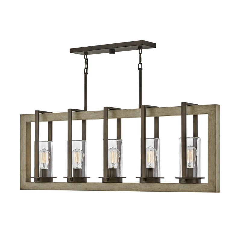 Riverwood Medium Five Light Linear - Warm Bronze - by Hinkley
