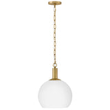 Rivi Pendant Light Lacquered Brass By Lark Living - Side View2