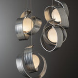 Riza 5-Light Pendant detail in Sterling, Standard, by Hubbardton Forge
