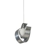 Riza Low Voltage Mini Pendant, shown in Sterling, by Hubbardton Forge