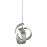 Riza Low Voltage Mini Pendant, shown in Sterling, by Hubbardton Forge