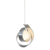 Riza Low Voltage Mini Pendant, shown in Sterling, by Hubbardton Forge