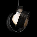 Riza Low Voltage Mini Pendant detail in Ink, by Hubbardton Forge
