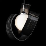 Riza Low Voltage Mini Pendant detail in Ink, by Hubbardton Forge