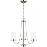 Robie Chandelier — 21.38 Inch, Brushed Nickel
