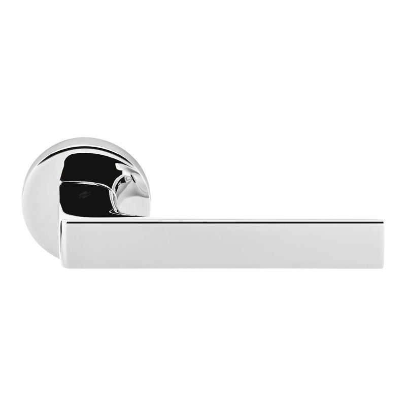 Robocinque Door Lever in Polished Chrome by Colombo Design