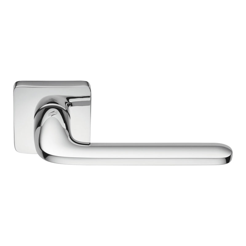 Roboquattro S Door Lever in Polished Chrome by Colombo Design