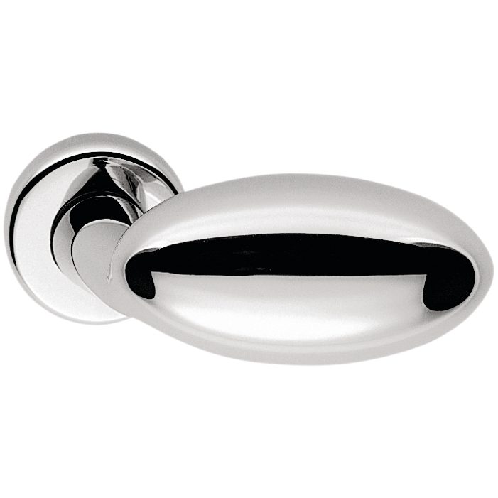 Robot Oval Door Knob in Polished Chrome by Colombo Design