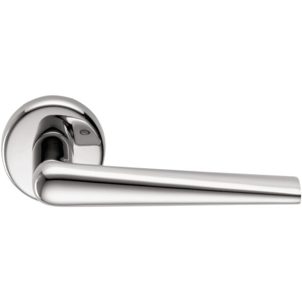 Robotre Door Lever in Polished Chrome by Colombo Design